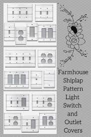 White Rustic Shiplap Farmhouse Decor Light Switch Cover And Outlet Covers Fixer Upper Shabby Chic Light Switch Covers Outlet Covers Country Cottage Decor