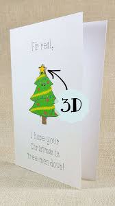 Use this christmas card template to print your own cards as you need them. Christmas Tree Funny Pun Christmas Card Just Artisan