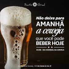 Uivamos ao clamor da paz mundial nesta terra que o apocalipse parece reger. Santo Graal Feliz Dia Mundial Da Cerveja Venha Facebook