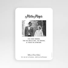 Carte Remerciement Mariage Chic Mille Mercis Or Echantillon Offert Carteland