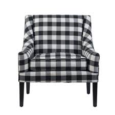 See more of checkered chair hand painted furniture on facebook. 32 Black And White Gingham Plaid Arm Chair Overstock 30768039