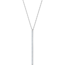 Only Y Necklace White Rhodium Plating Trendy Fashion Jewelry Rhodium Plated Jewelry Lover