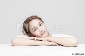 Half asian half white children generally appear much more asian (aside from skin tone) than half asian half black, or half asian half latino. Portrait Of Beautiful Girl Wearing White Dress Half Latina And Half Asian Stock Photo Adobe Stock