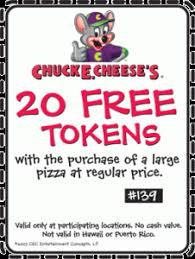 Best 2020 Chuck E Cheese Coupons Free Tokens Tickets Printable Coupons Free Coupons Online Chuck E Cheese