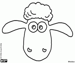 Ausmalbilder Das Gesicht Der Das Schaf Shaun Zum Ausdrucken Schafe Basteln Schafe Shaun Das Schaf