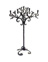 Wrought iron railing detail | southern heritage landscaping, llc. A Spanish Wrought Iron Five Light Candelabrum