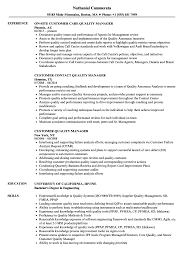 Jul 21, 2021 · manager resume sample that will get jobs. Customer Quality Manager Resume Samples Velvet Jobs