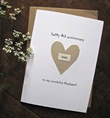 4th Wedding Anniversary Keepsake Card With A Linen Heart 3 95 You Can Add You 4th Wedding Anniversary Wedding Anniversary Cards Wedding Anniversary Keepsake