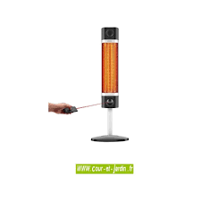 Chauffage extérieur infrarouge omega sur pied à partir de 360 eur ttc. Chauffage Infrarouge Sigma 1700w Noir Avec Ou Sans Telecommande