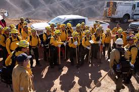Mexican firefighters prepare to do ...