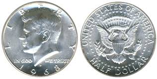 Although they appear unique, billions of these coins were minted and carry no premium value. 1964 1969 Kennedy Half Dollars