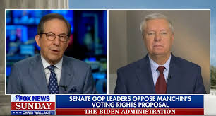 Lindsey graham, columbia, south carolina. Fox News Chris Wallace Confronts Lindsey Graham Over Opposition To Manchin S Voting Rights Bill