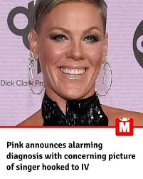 Pink has revealed she is recovering from an E. coli infection while