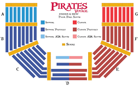 62 Complete Pirates Voyage Seating Chart