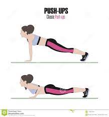 Ejercicios Atleticos Ejercicios Con El Peso Libre Flexiones De Brazos Ejemplo De Una Forma De Vida Activa Stock De Ilustracion Ilustracion De Sano Libre 113834354 ¿como hacer flexiones para principiantes? peso libre flexiones de brazos ejemplo