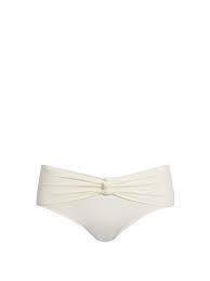 Solid Striped The Whitney Bikini Briefs Womens Cream