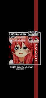  Sakura Miko Wallpaper Di 2021 Animasi