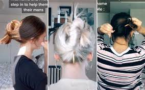 First, flip your head upside down and pull your hair into a to make your messy bun look even more, well, messy how to create a sexy, messy bun for wavy hair. Tiktok Has Created A Money Heist Pencil Bun Challenge See Videos Allure