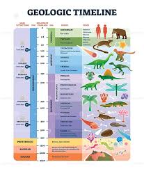 Geologic Time Scale Worksheet Chart Vector Illustration Poster In 2020 Geologic Time Scale Educational Infographic History Of Earth