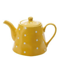 Yellow Sprinkle Teapot Teteras De Ceramica Teteras Lunares En Diseno