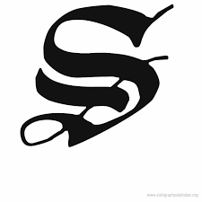 Calligraphy Alphabet Old English S Calligraphy Alphabet Alphabet Writing Style English Calligraphy