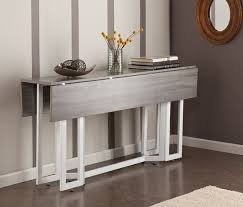 Wood Drop Leaf Dining Table Side Folding Console End Modern Kitchen Space Saving Space Saving Dining Table Portable Furniture Drop Leaf Table