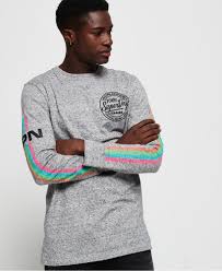 Mens Ticket Type Oversized Long Sleeve T Shirt In Track Grey Grindle Superdry This is perfect and great price. superdry