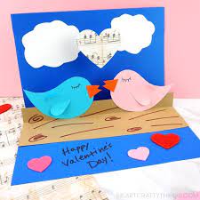 And, this pop up birthday card featuring a 4 tiered cake looks absolutely promising to shower your love on someone you. How To Make A Pop Up Love Birds Card I Heart Crafty Things