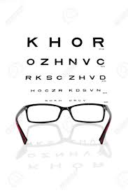 Reading Eyeglasses And Eye Chart