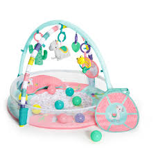 Bright Starts 4 In 1 Rounds Of Fun Activity Gym Ball Pit Pink Ages Newborn Walmart Com In 2020 Baby Play Gym Activity Gym Bright Starts