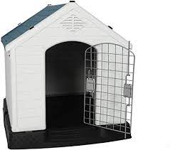 Amazon Com Luckyermore Dog Kennel Outdoor Waterproof Rainproof Pet House Crate With Door Indoor Plastic Puppy Cage Dog Kennel Outdoor Puppy Kennel Puppy Cage