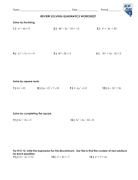 Solve the quadratic equation below by factoring method. Solving Quadratic Equations By Factoring Worksheet Samsfriedchickenanddonuts