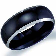 Mens Tungsten Wedding Ring Engagement Band Black Stripe Comfort Fit Jewelry Amazon Com Anillos Bodas