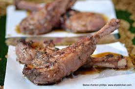 Lamb and vegetable mousseline moistens rare lamb chops, sliced to reveal the garlic clove hidden inside. Herb De Provence Lamb Chops Lamb Chop Recipes Skillet Lamb Chops