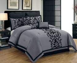 Pin By Miriam Fernandez On Master Bedroom Color Schemes In 2021 Comforter Sets Luxury Bedding Sets Black And Grey Bedding