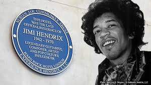 JIMI HENDRIX IS HONORED WITH SECOND UK BLUE PLAQUE