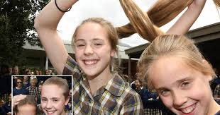 Sisters Aeron and Mason Johns shaved their long hair for the Leukemia  Foundation's World's Greatest Shave