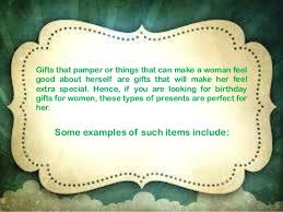 The most common special woman's gift material is metal. Unusual Gift Ideas That Promise To Make Her Feel Extra Special