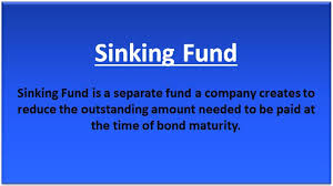 sinking fund (provision, examples