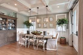 The minimalist decor in this beach house living room from pacific edge builders allows the beautiful ceiling details as well as the vertical lines of the floor and walls to stand out. 75 Beautiful Coastal Dining Room Pictures Ideas August 2021 Houzz
