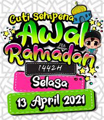 Cuti awal ramadhan sir razi mp3 & mp4. Sk Kota Kuala Muda Assalamualaikum Sekolah Akan Bercuti Esok 13hb April 2021 Selasa Sempena Awal Ramadhan Dan Akan Dibuka Semula Pada 14hb April 2021 Rabu Kantin Sekolah Akan Ditutup Sepanjang Bulan Ramadhan Harap Maklum