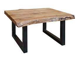 (b / t) ca 120 x 75 cm, höhe ca. Duisburg Couchtisch Mit Echter Baumkante Material Massivholz Akazie Beine Schwarz 80 X 80 Cm