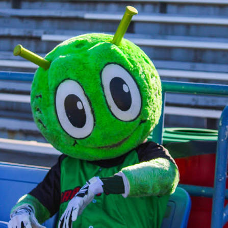 Happy Alien Day to our favorite mascot! 💚👽 Don't miss out on seeing Orbit  at the ballpark this summer- get your single game tickets at:  gfvoyagers.com/2025tickets 🎟 ⚾️ -- #VoyagersBaseball #SingleGameTickets
