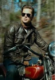 Brad My Absolute Favourite Shot Of Him From The Curious Case Of Benjamin Button Love It Brad Pitt Celebrities Leather Jacket Indian Scout