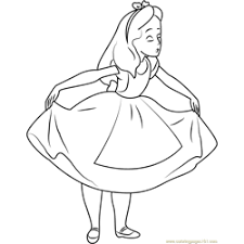 She is intelligent and a great thinker for a seven year old child. Alice In Wonderland With Mad Hatter Coloring Page For Kids Free Alice In Wonderland Printable Coloring Pages Online For Kids Coloringpages101 Com Coloring Pages For Kids