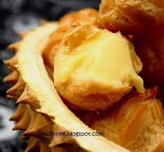 Table For 2 Or More Durian Custard Cream Puffs Cream Puffs Cream Puff Recipe Asian Desserts