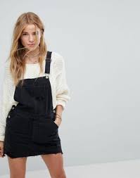 Hollister Denim Dungaree Dress Sewing Inspo Denim Dungaree Dress Denim Overall Dress Denim Pinafore Dress Outfits