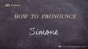 This video shows you how to pronounce simone. How To Pronounce Simone Simone Pronunciation Youtube