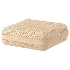 Smarra Box With Lid Natural 11 X11 X4 Ikea
