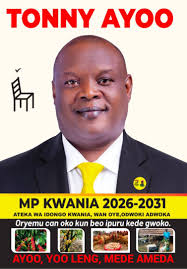 After loosing in NRM primaries, Kwania's Hon.Tonny Ayo is now contesting as  an Independent Candidate. #ApacSqoopUpdates